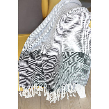Squares and Stripes Throw Blanket